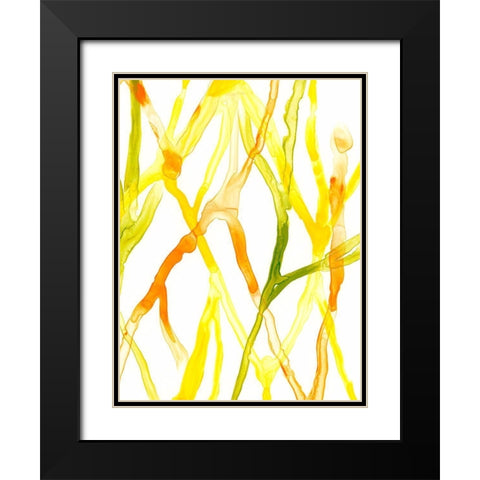 Runnel IV Black Modern Wood Framed Art Print with Double Matting by Vess, June Erica