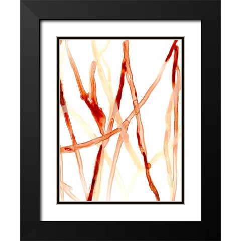 Runnel VI Black Modern Wood Framed Art Print with Double Matting by Vess, June Erica