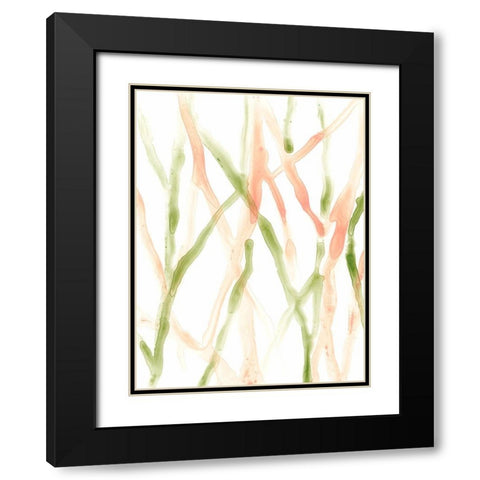Runnel XIII Black Modern Wood Framed Art Print with Double Matting by Vess, June Erica