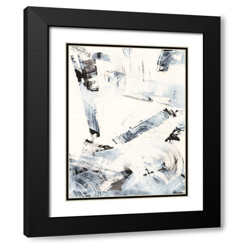 Fractured Ice II Black Modern Wood Framed Art Print with Double Matting by Harper, Ethan