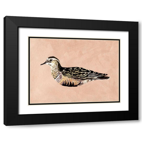 Feathered Friend III Black Modern Wood Framed Art Print with Double Matting by Wang, Melissa