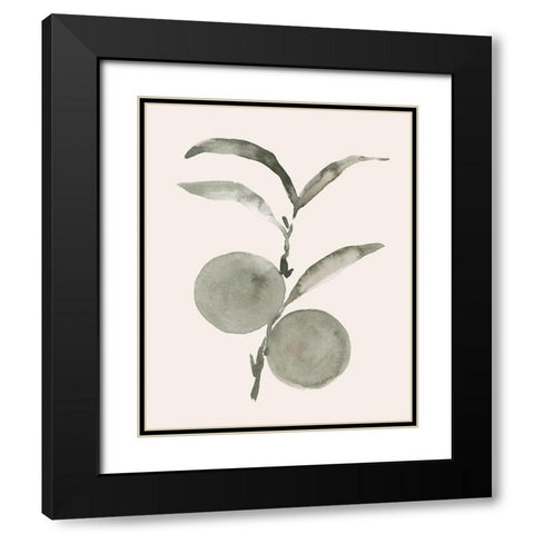 Twilight Oranges I Black Modern Wood Framed Art Print with Double Matting by Caroline, Emma