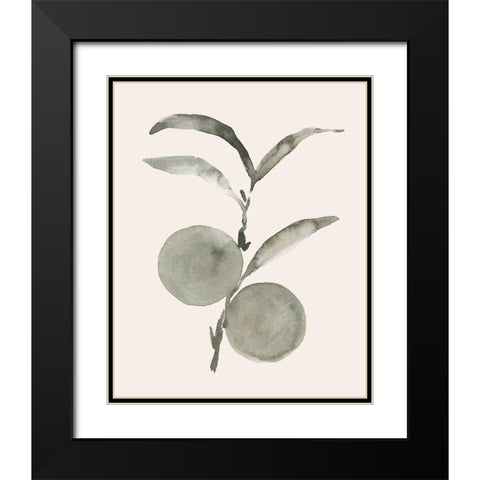 Twilight Oranges I Black Modern Wood Framed Art Print with Double Matting by Caroline, Emma