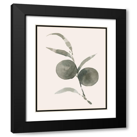 Twilight Oranges II Black Modern Wood Framed Art Print with Double Matting by Caroline, Emma