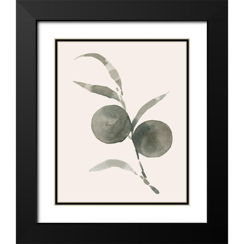 Twilight Oranges II Black Modern Wood Framed Art Print with Double Matting by Caroline, Emma