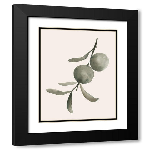 Twilight Oranges IV Black Modern Wood Framed Art Print with Double Matting by Caroline, Emma