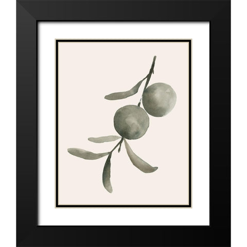 Twilight Oranges IV Black Modern Wood Framed Art Print with Double Matting by Caroline, Emma