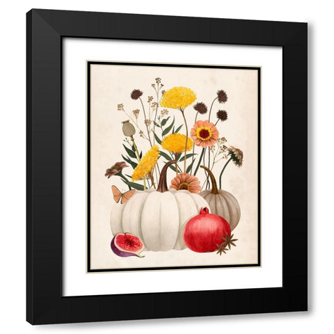 Fall Botanicals II Black Modern Wood Framed Art Print with Double Matting by Popp, Grace