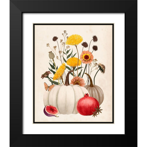 Fall Botanicals II Black Modern Wood Framed Art Print with Double Matting by Popp, Grace