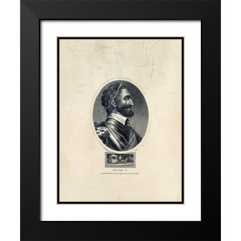 Royal Portraits VIII Black Modern Wood Framed Art Print with Double Matting by Unknown