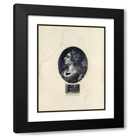 Royal Portraits IX Black Modern Wood Framed Art Print with Double Matting by Unknown