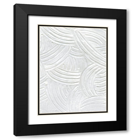 Sandstone Grooves II Black Modern Wood Framed Art Print with Double Matting by Caroline, Emma
