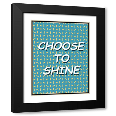 Shining Day II Black Modern Wood Framed Art Print with Double Matting by Wang, Melissa