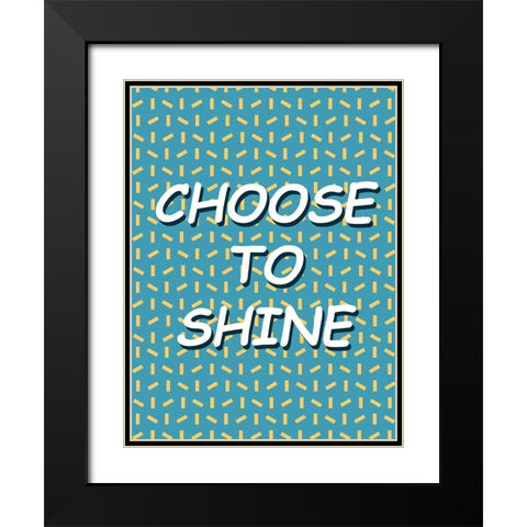 Shining Day II Black Modern Wood Framed Art Print with Double Matting by Wang, Melissa