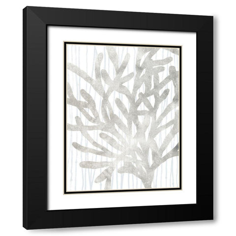 Quiet Coral III Black Modern Wood Framed Art Print with Double Matting by Vess, June Erica