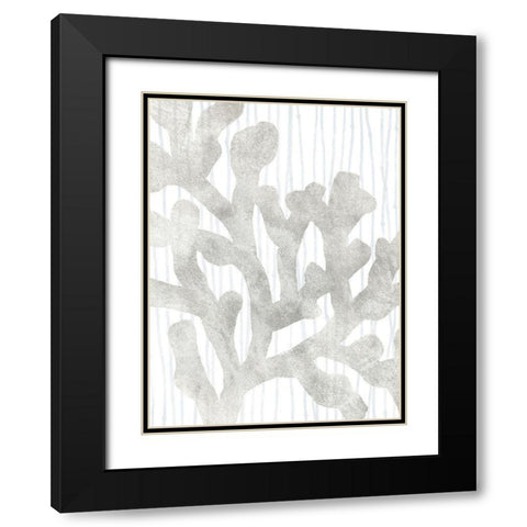 Quiet Coral IV Black Modern Wood Framed Art Print with Double Matting by Vess, June Erica