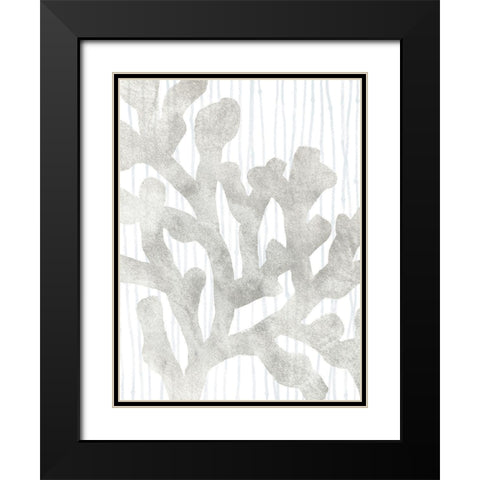 Quiet Coral IV Black Modern Wood Framed Art Print with Double Matting by Vess, June Erica