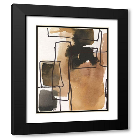 Retro Vibe IV Black Modern Wood Framed Art Print with Double Matting by Dixon, Samuel