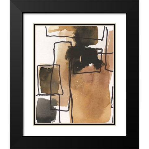 Retro Vibe IV Black Modern Wood Framed Art Print with Double Matting by Dixon, Samuel