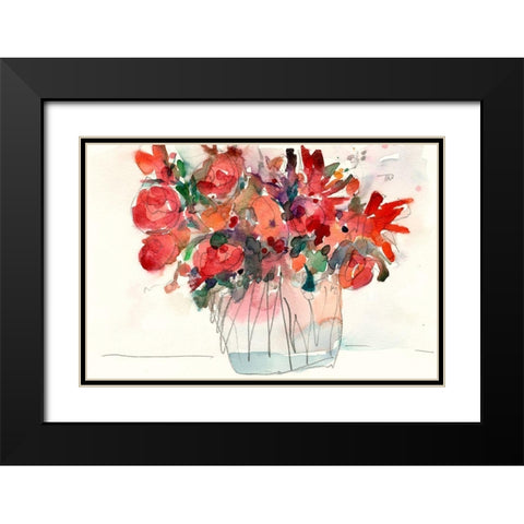 The Small Bunch I Black Modern Wood Framed Art Print with Double Matting by Dixon, Samuel