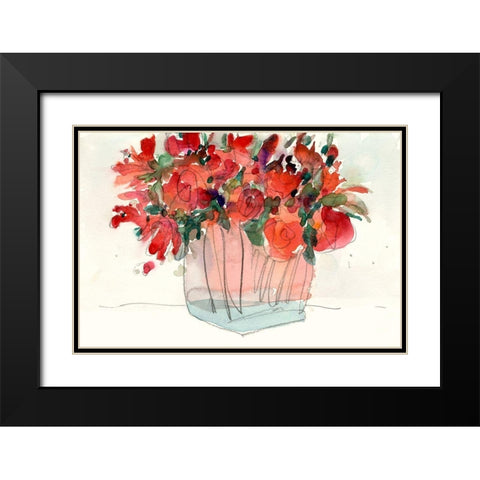 The Small Bunch II Black Modern Wood Framed Art Print with Double Matting by Dixon, Samuel