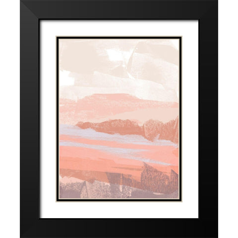 Dusty Desert I Black Modern Wood Framed Art Print with Double Matting by Vess, June Erica