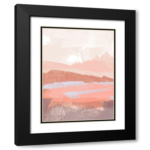 Dusty Desert II Black Modern Wood Framed Art Print with Double Matting by Vess, June Erica