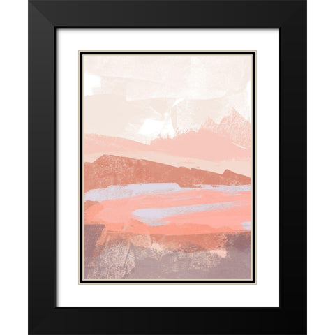 Dusty Desert II Black Modern Wood Framed Art Print with Double Matting by Vess, June Erica
