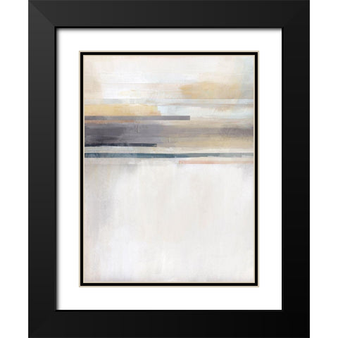 Sandy Coast I Black Modern Wood Framed Art Print with Double Matting by Evans, Brittany