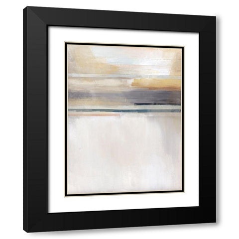 Sandy Coast II Black Modern Wood Framed Art Print with Double Matting by Evans, Brittany