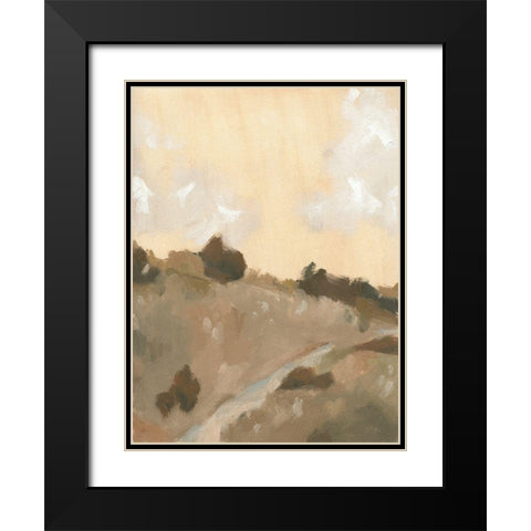 Hillside Walking Path IV Black Modern Wood Framed Art Print with Double Matting by Green, Jacob