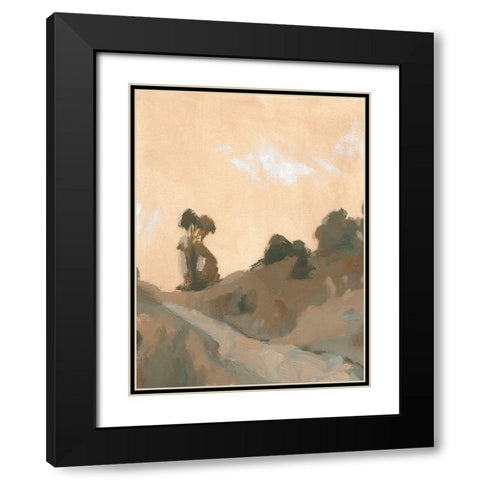 Hillside Walking Path VI Black Modern Wood Framed Art Print with Double Matting by Green, Jacob
