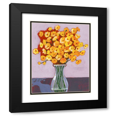 Daisy Bouquet I Black Modern Wood Framed Art Print with Double Matting by Popp, Grace