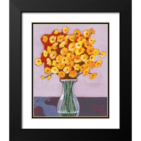 Daisy Bouquet I Black Modern Wood Framed Art Print with Double Matting by Popp, Grace