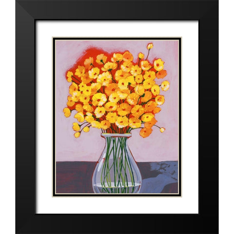 Daisy Bouquet II Black Modern Wood Framed Art Print with Double Matting by Popp, Grace