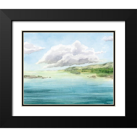 Clear Lagoon I Black Modern Wood Framed Art Print with Double Matting by Popp, Grace