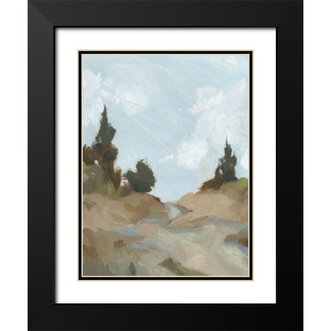 West Fork Hiking Trail I Black Modern Wood Framed Art Print with Double Matting by Green, Jacob
