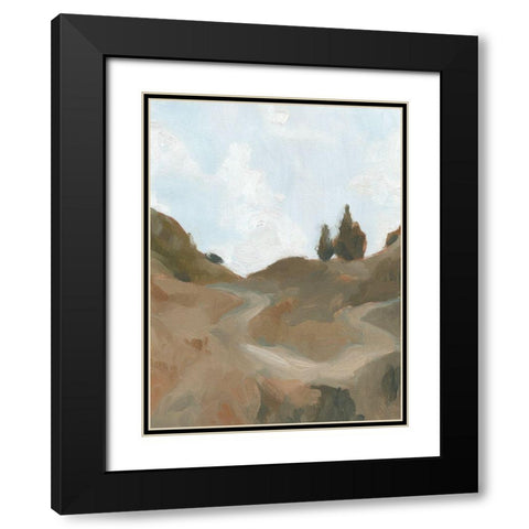 West Fork Hiking Trail III Black Modern Wood Framed Art Print with Double Matting by Green, Jacob