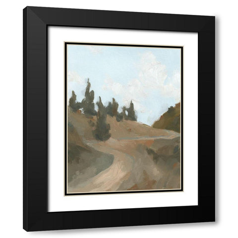 West Fork Hiking Trail IV Black Modern Wood Framed Art Print with Double Matting by Green, Jacob