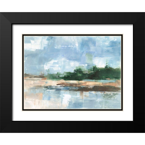 Tropical Shore I Black Modern Wood Framed Art Print with Double Matting by Harper, Ethan