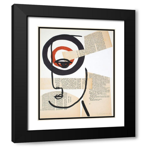 Faces of A Century I Black Modern Wood Framed Art Print with Double Matting by Delamater, Rob