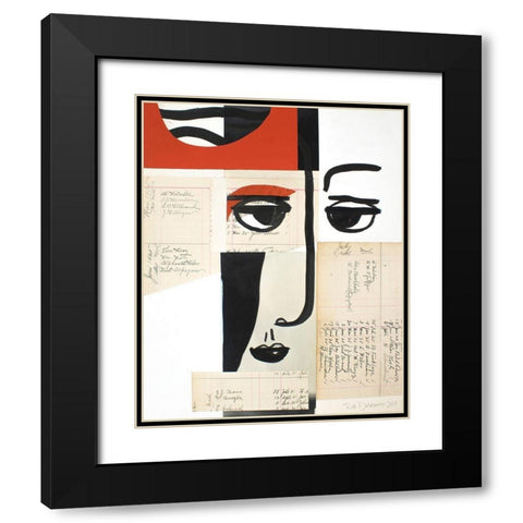 Faces of A Century III Black Modern Wood Framed Art Print with Double Matting by Delamater, Rob