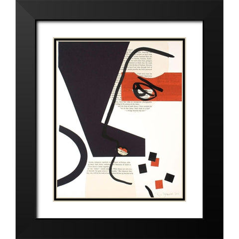 Faces of A Century V Black Modern Wood Framed Art Print with Double Matting by Delamater, Rob