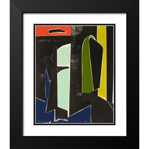 Spanish Arches Black Modern Wood Framed Art Print with Double Matting by Delamater, Rob