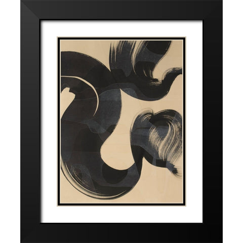 Sea Change I Black Modern Wood Framed Art Print with Double Matting by Delamater, Rob