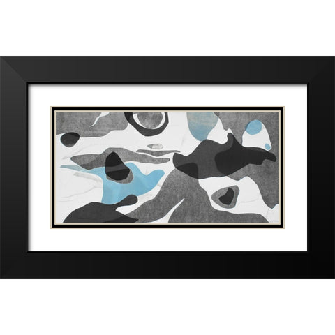 Rivers And Stones III Black Modern Wood Framed Art Print with Double Matting by Delamater, Rob