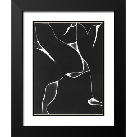 Night Bloom II Black Modern Wood Framed Art Print with Double Matting by Delamater, Rob