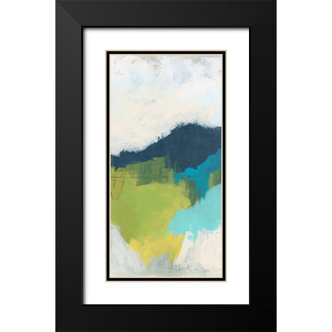 Valley Grandure II Black Modern Wood Framed Art Print with Double Matting by Vess, June Erica