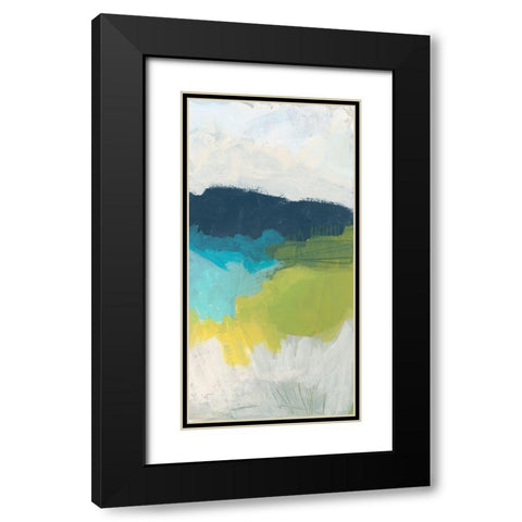 Valley Grandure IV Black Modern Wood Framed Art Print with Double Matting by Vess, June Erica