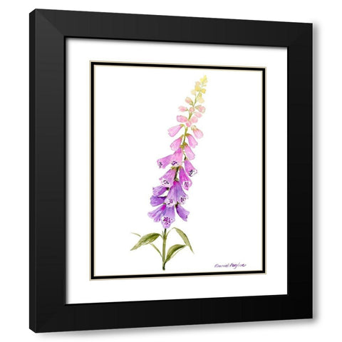 Annies Foxglove I Black Modern Wood Framed Art Print with Double Matting by Popp, Grace